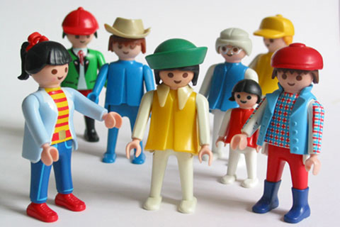 Gruppe von Playmobil-Figuren
