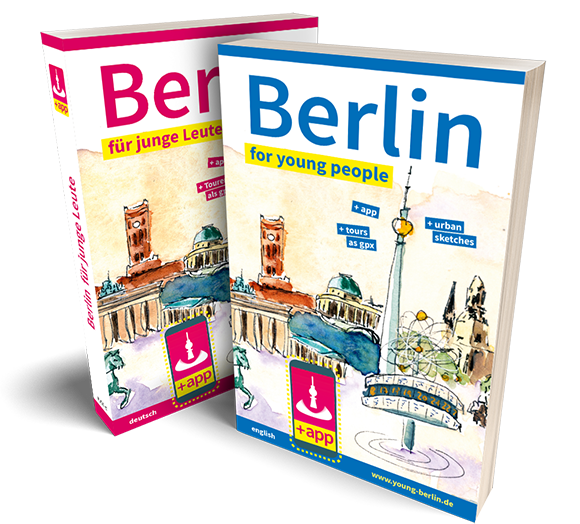 Zwei Taschenbücher: Berlin for young people und Berlin für junge Leute